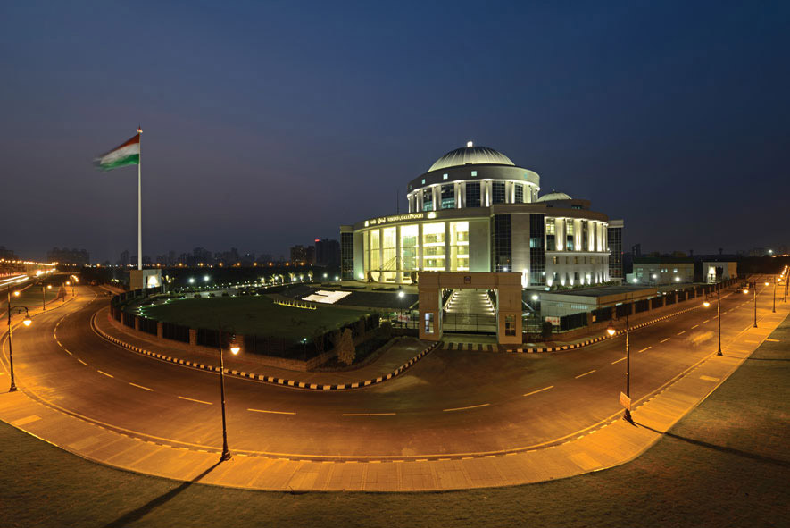 Construction of the NMMC Headquarters, Belapur.