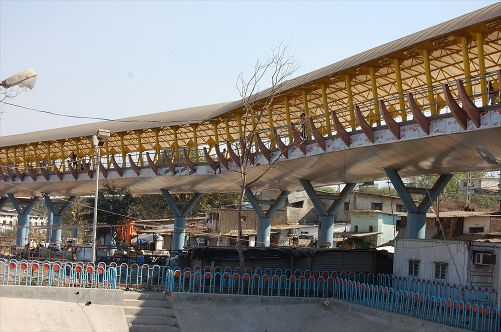 Construction of Skywalk at Ulhas Nagar.